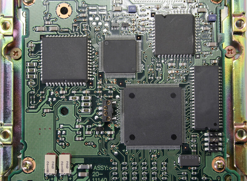 Green Circuit Board — Technical, Photograph, Chips, Solder Points