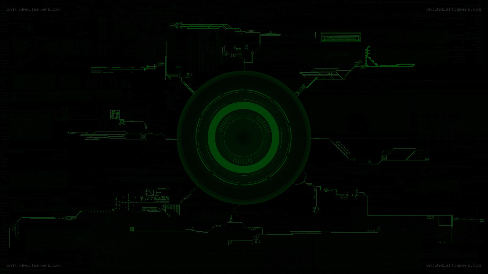 green circuit diagram interface