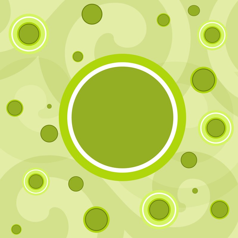 green circular pattern background