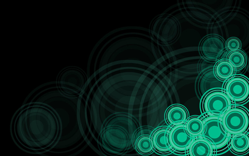 green circular pattern background