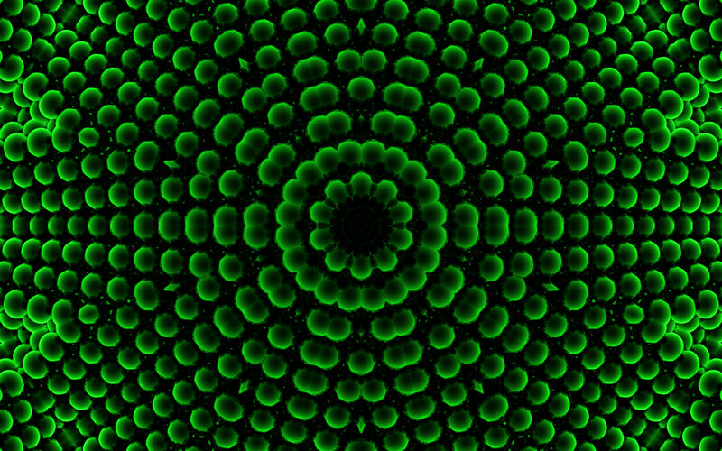 green circular pattern