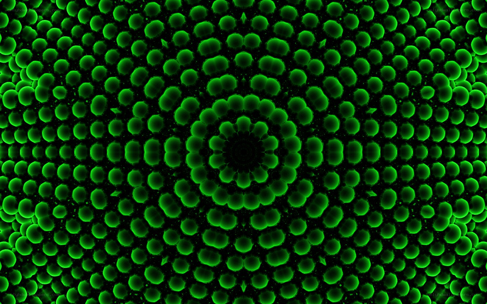 green circular pattern