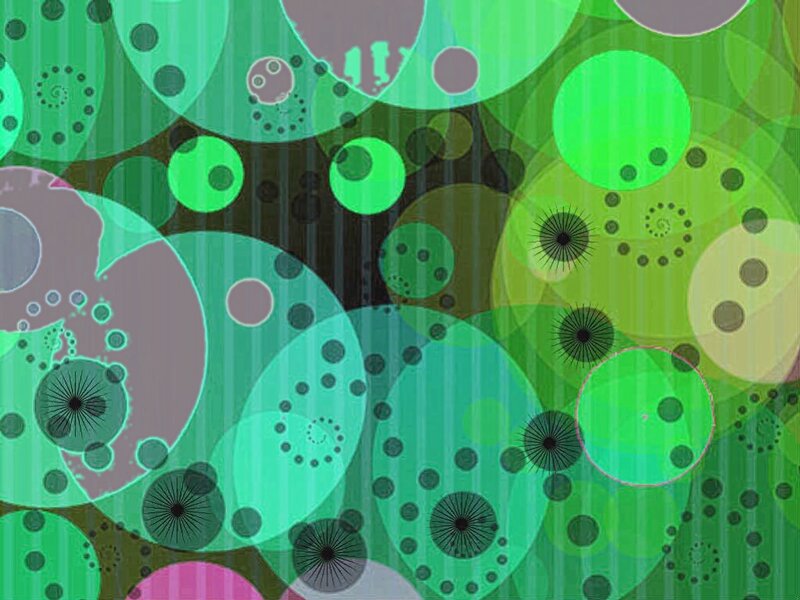 Green Circular Patterns — Calm