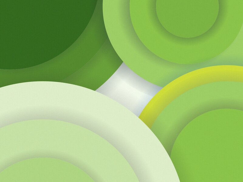 Green Circular Shapes