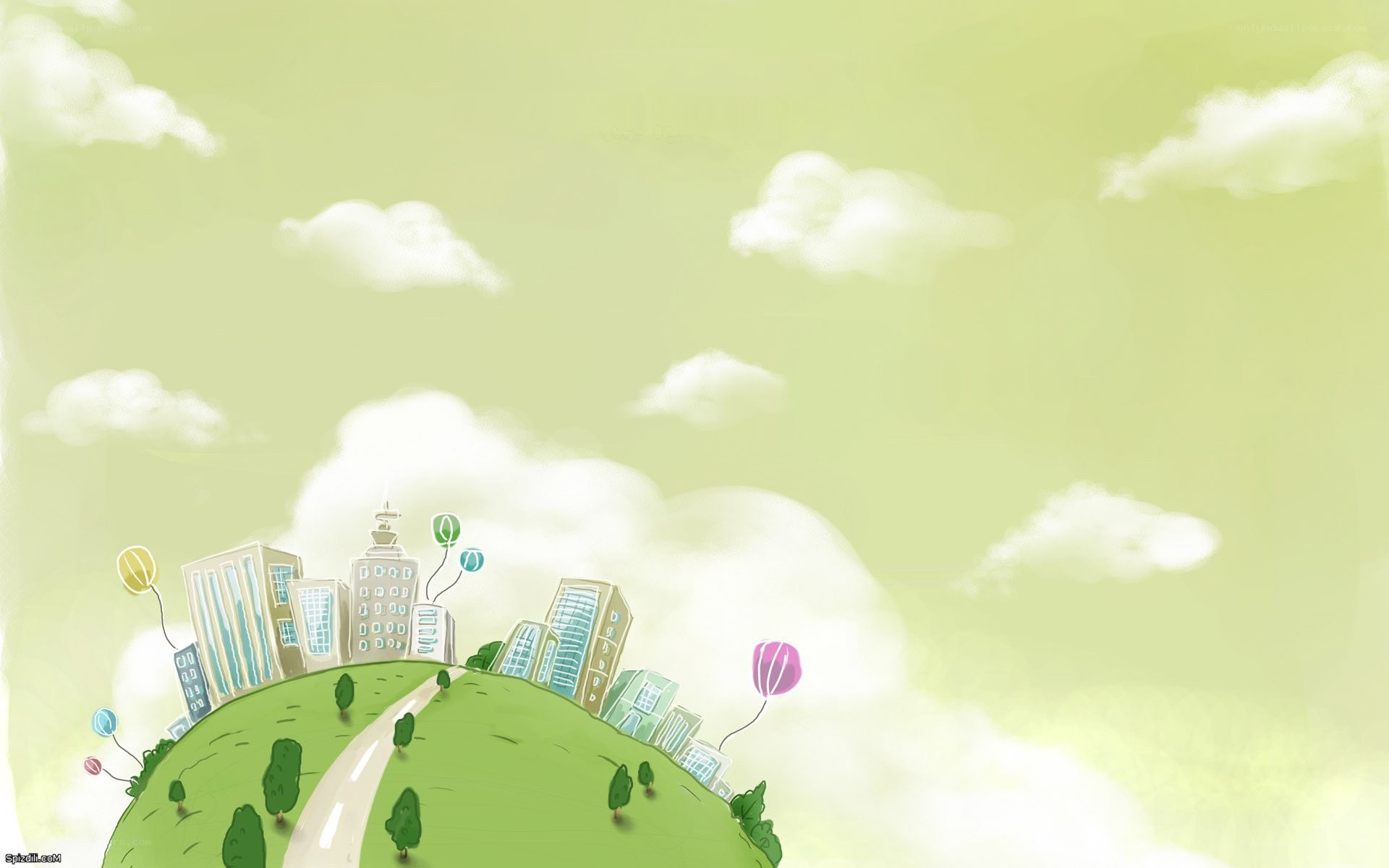 green city on a hill