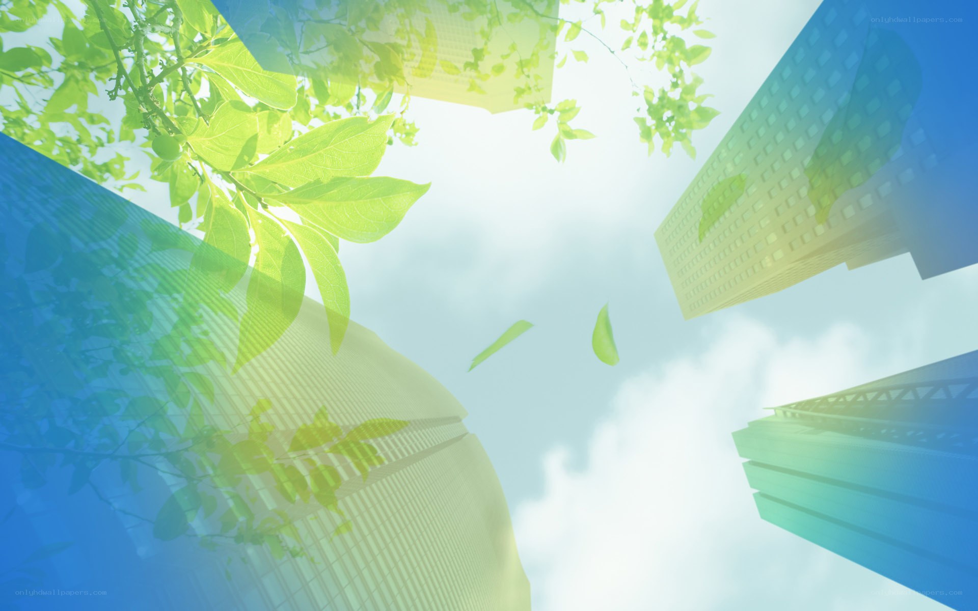green city skyline