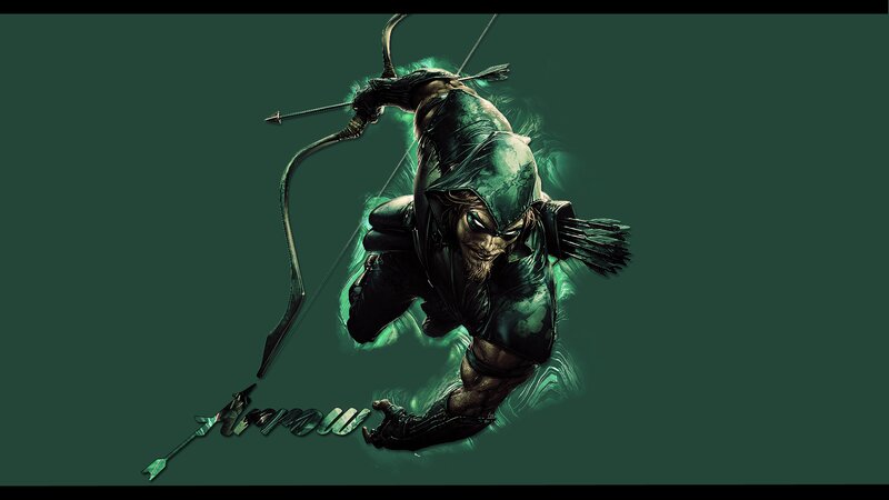 Green-clad Archer in Motion — Green