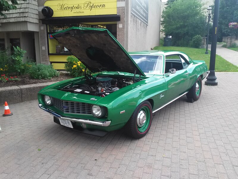 Green Classic Car — Calm, Afternoon, Photograph, Popcorn Shop