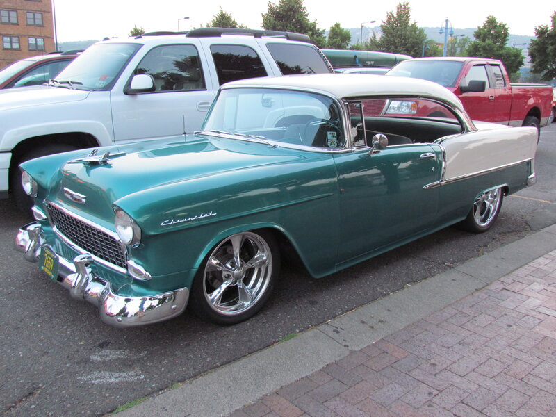 Green Classic Car — Calm, Morning, Photograph
