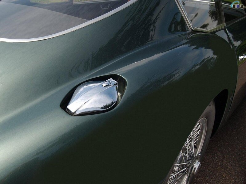 green classic car door