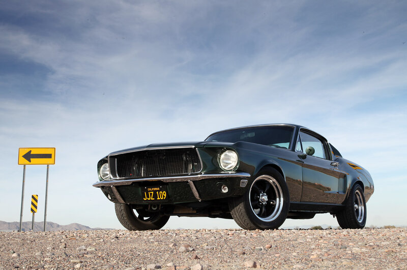Green Classic Car — Dramatic, Afternoon, Photograph