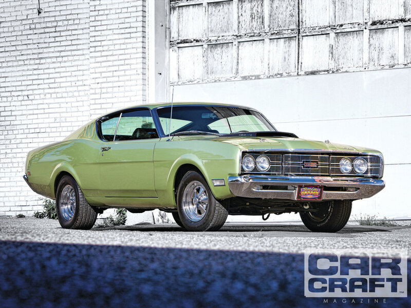 Green Classic Car — Dramatic, Afternoon