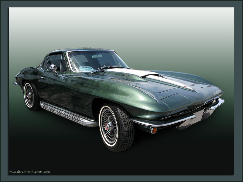 Green Classic Car — Dramatic, Photograph, Chrome