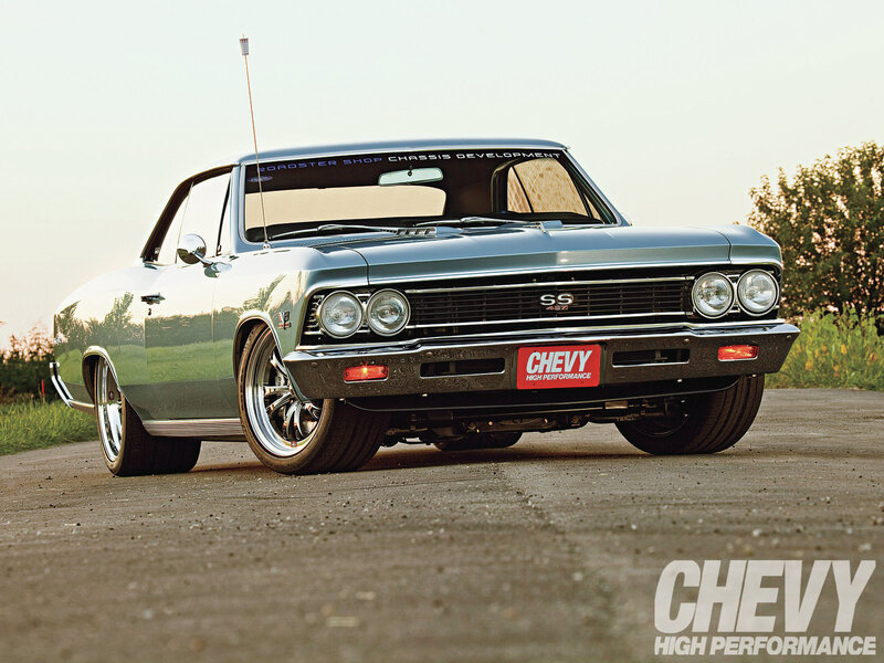 Green Classic Car — Dramatic, Sunset