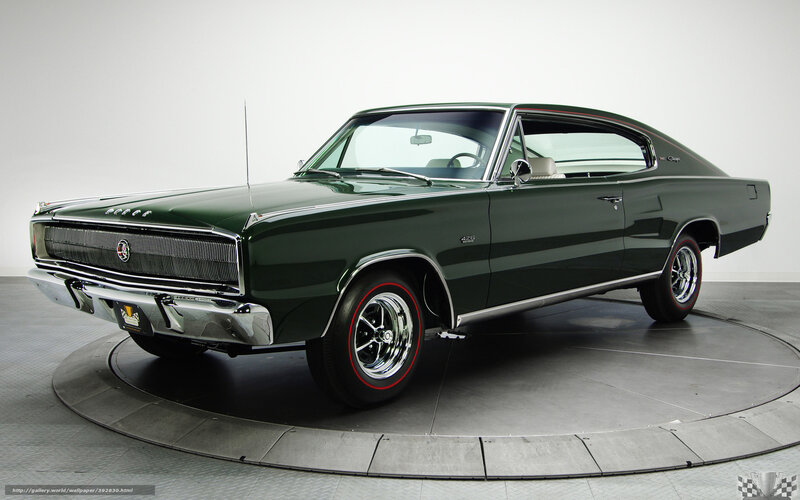 Green Classic Car — Neutral, Photograph, Rotating Platform, Antenna
