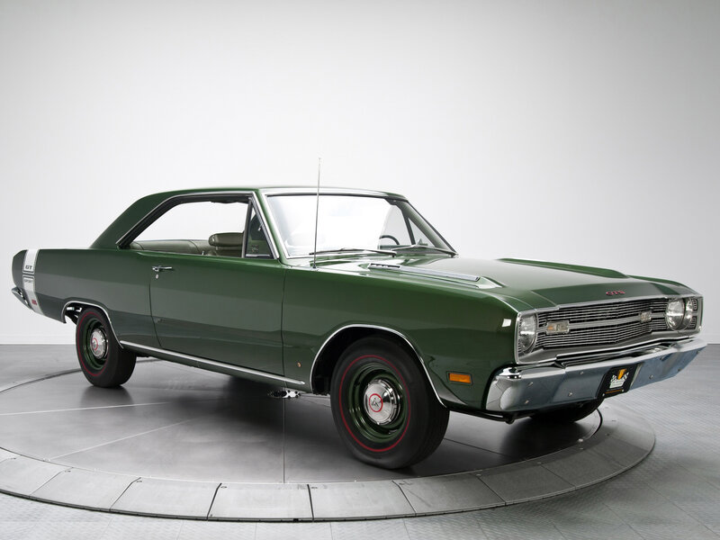 Green Classic Car — Neutral, Photograph, Rotating Platform