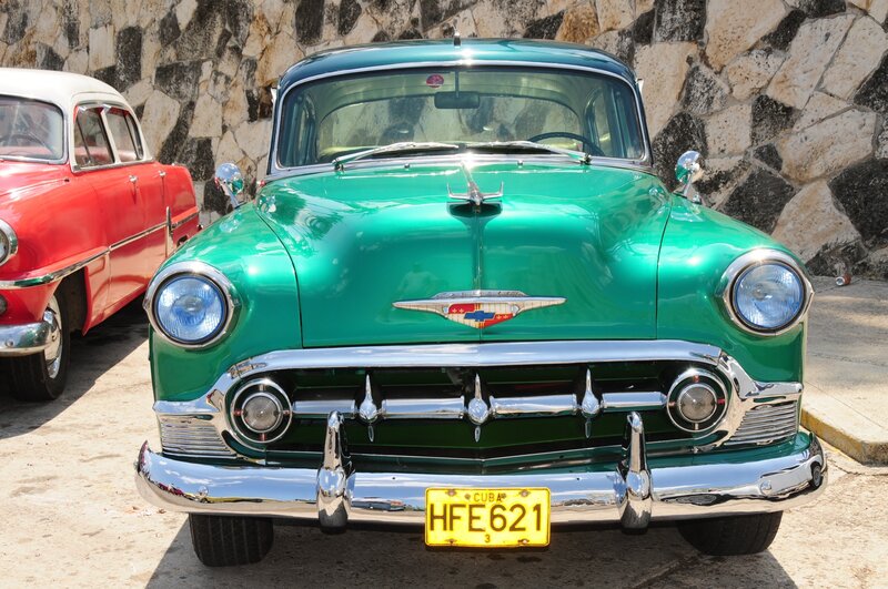 Green Classic Car — Nostalgic