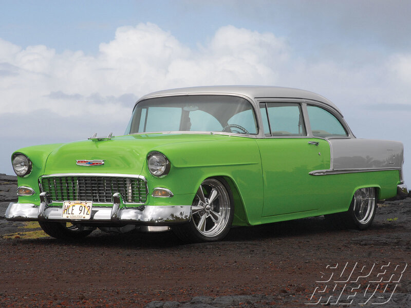 Green Classic Car — Serene, Afternoon, Photograph