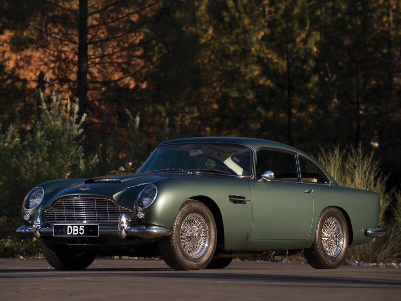 Green Classic Car — Serene, Sunset, Photograph, Trees