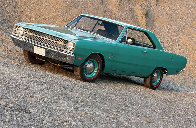 Green Classic Car — Teal, Dramatic