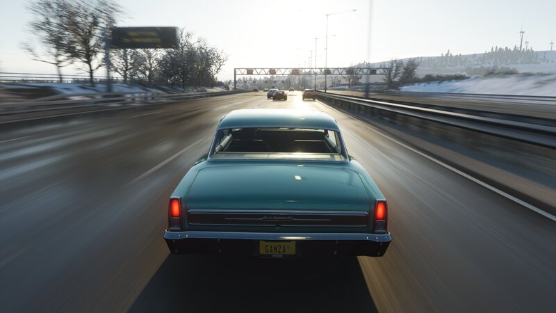 Green Classic Car — Teal, Dynamic