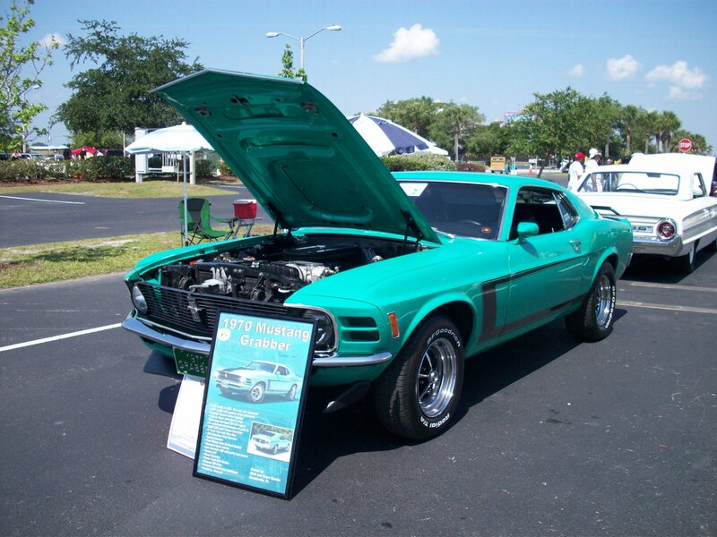 Green Classic Car — Teal, Outdoor