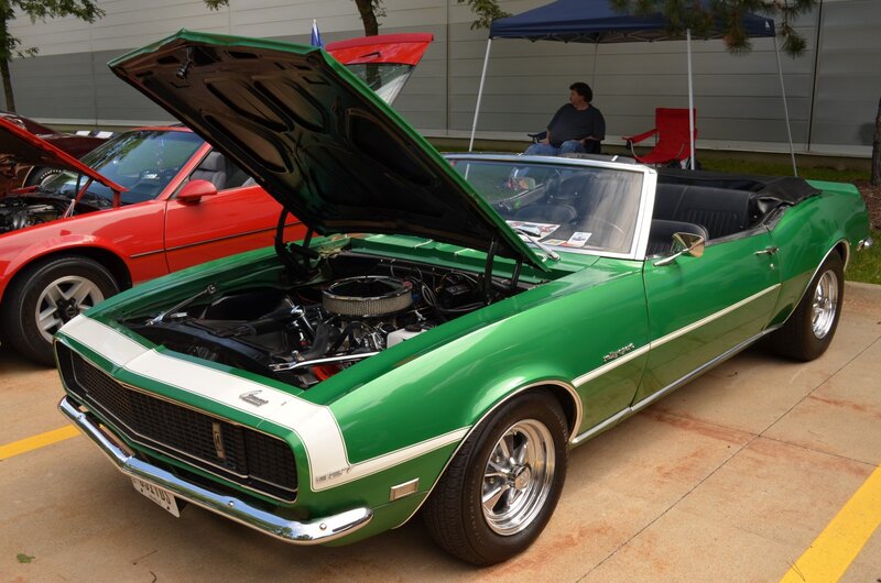 Green Classic Convertible — Calm, Afternoon