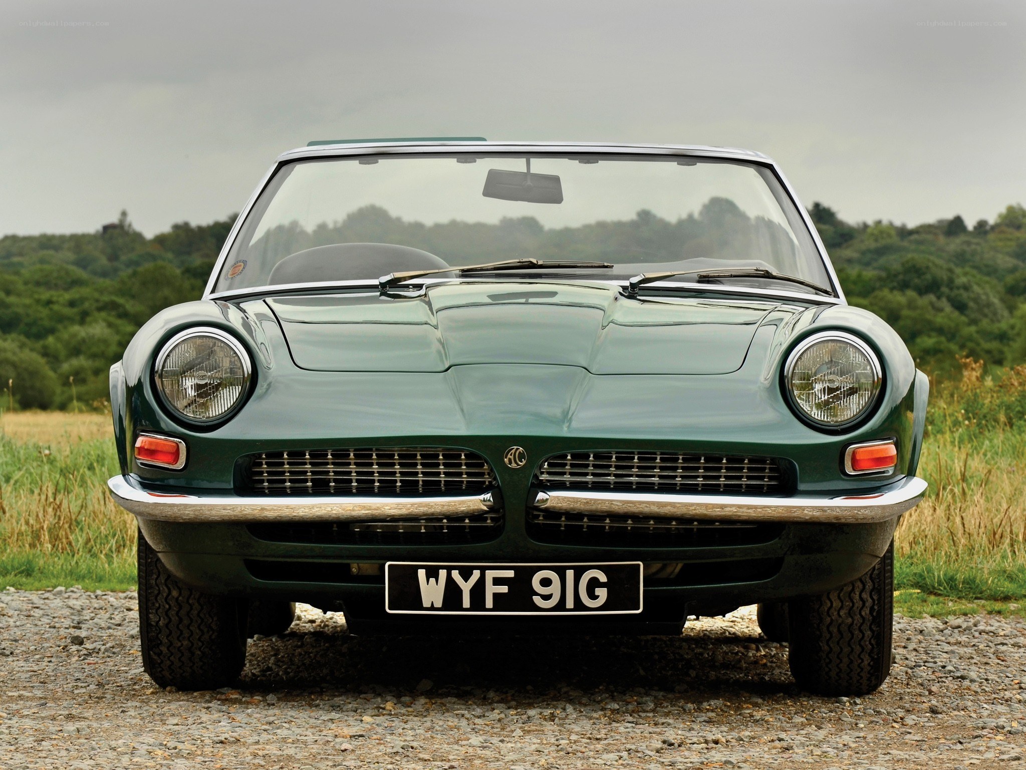 green classic convertible car