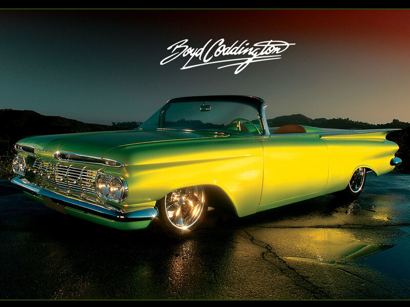 Green Classic Convertible — Yellow