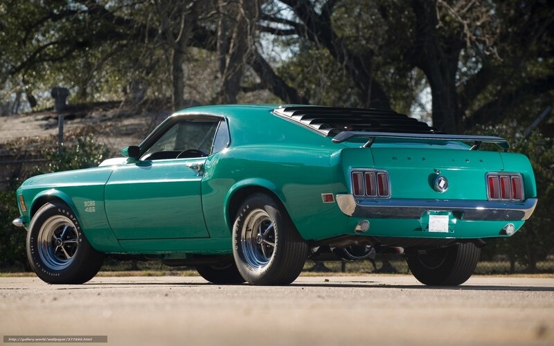 Green Classic Muscle Car — Teal, Calm