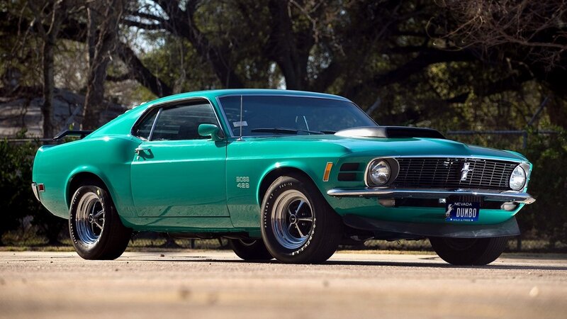 Green Classic Muscle Car — Teal