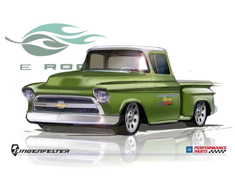 Green Classic Pickup Truck — Clean