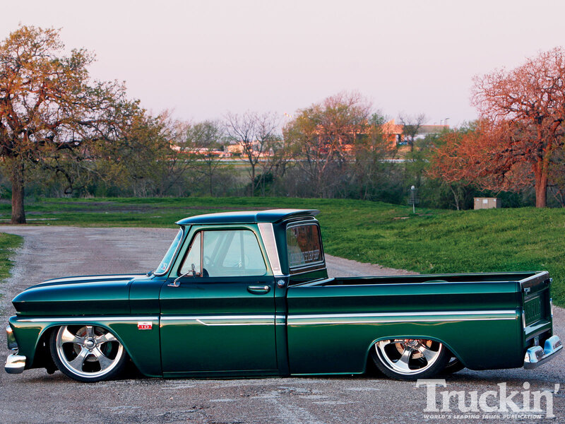 Green Classic Pickup Truck — Serene
