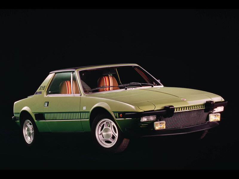 Green classic sports car