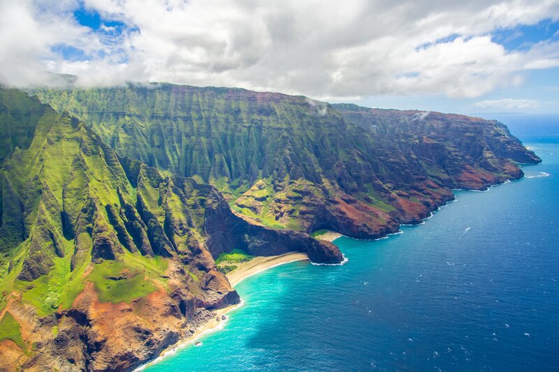 Green Cliffs by Ocean — Dramatic, Afternoon
