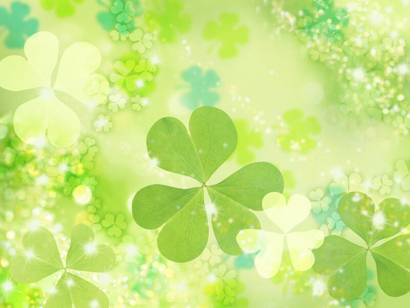 Green Clover Leaves — Festive, Illustration