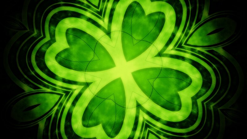 green clover pattern design