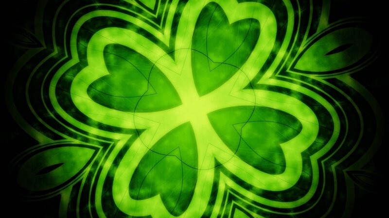 green clover pattern design
