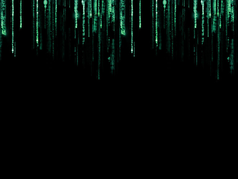 Green Code Rain — Black, Dramatic, Digital Art, Digital Code