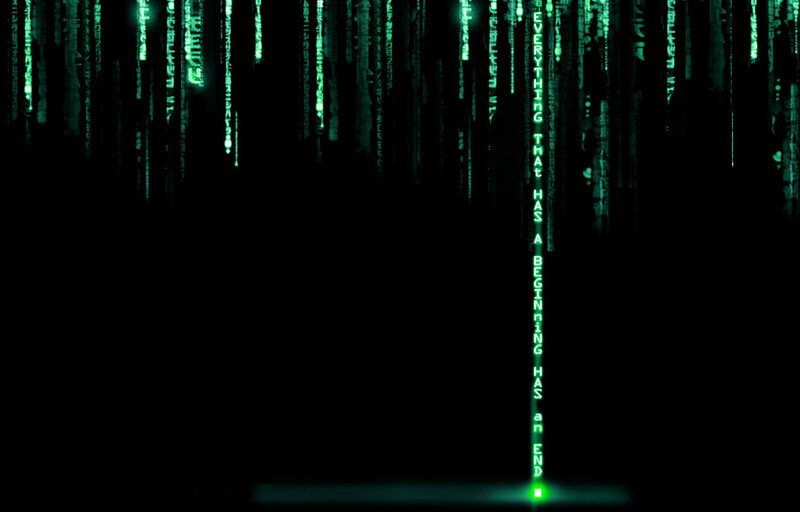 Green Code Rain — Digital Art
