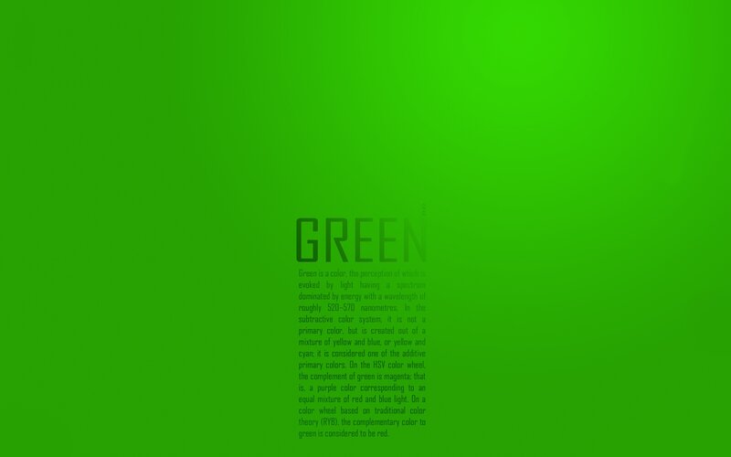 Green color information