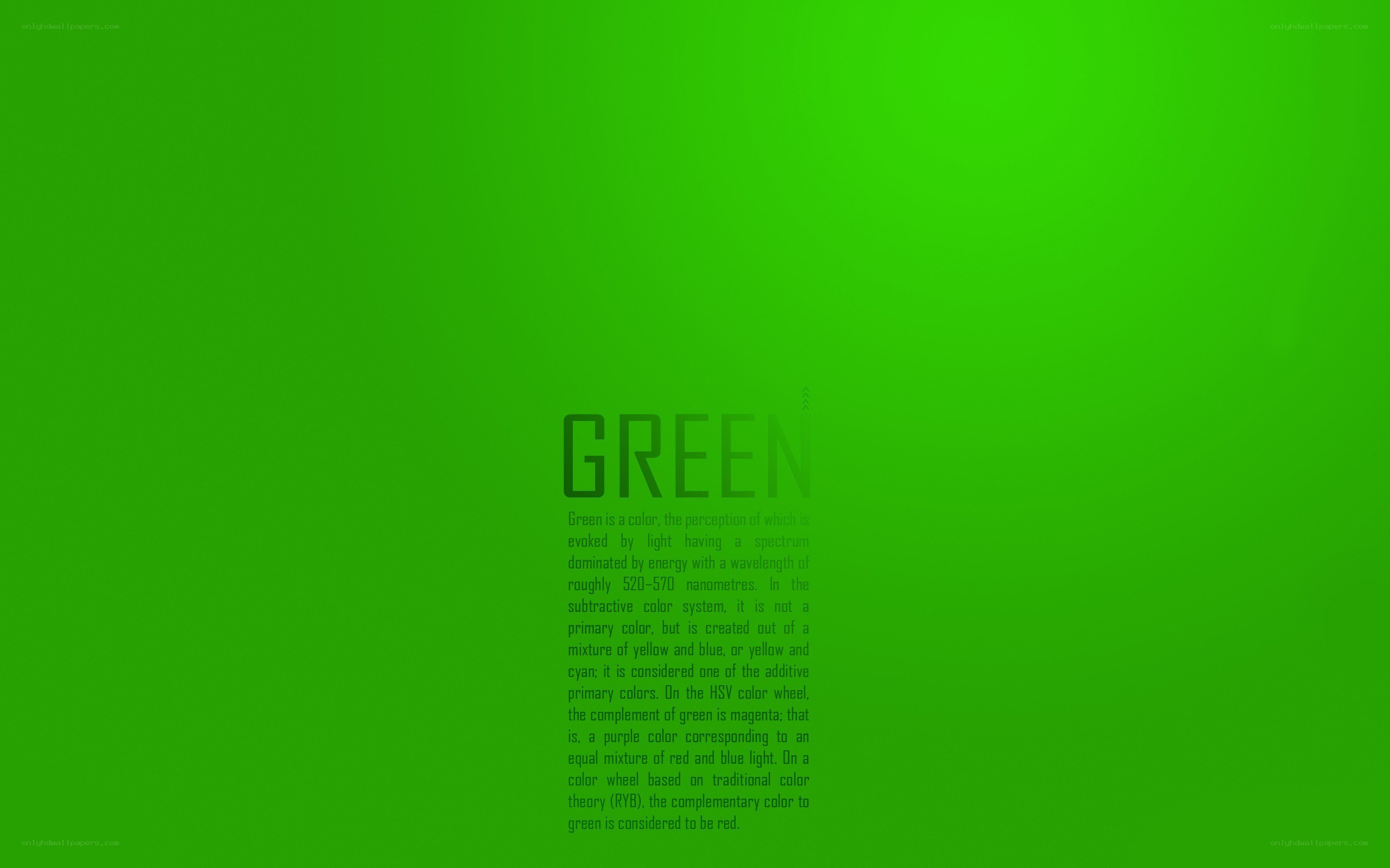 Green color information