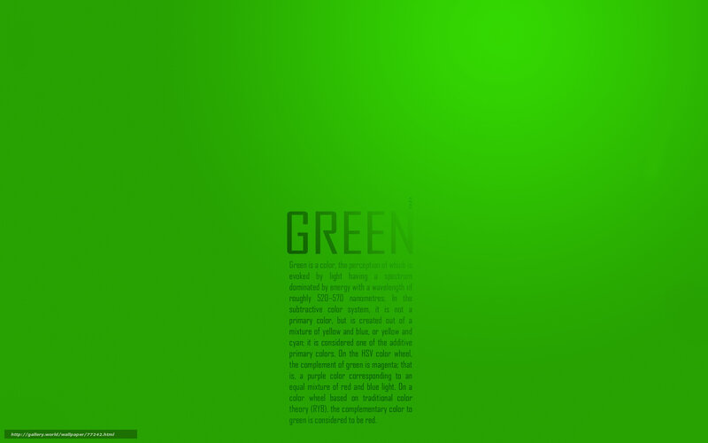 Green color information
