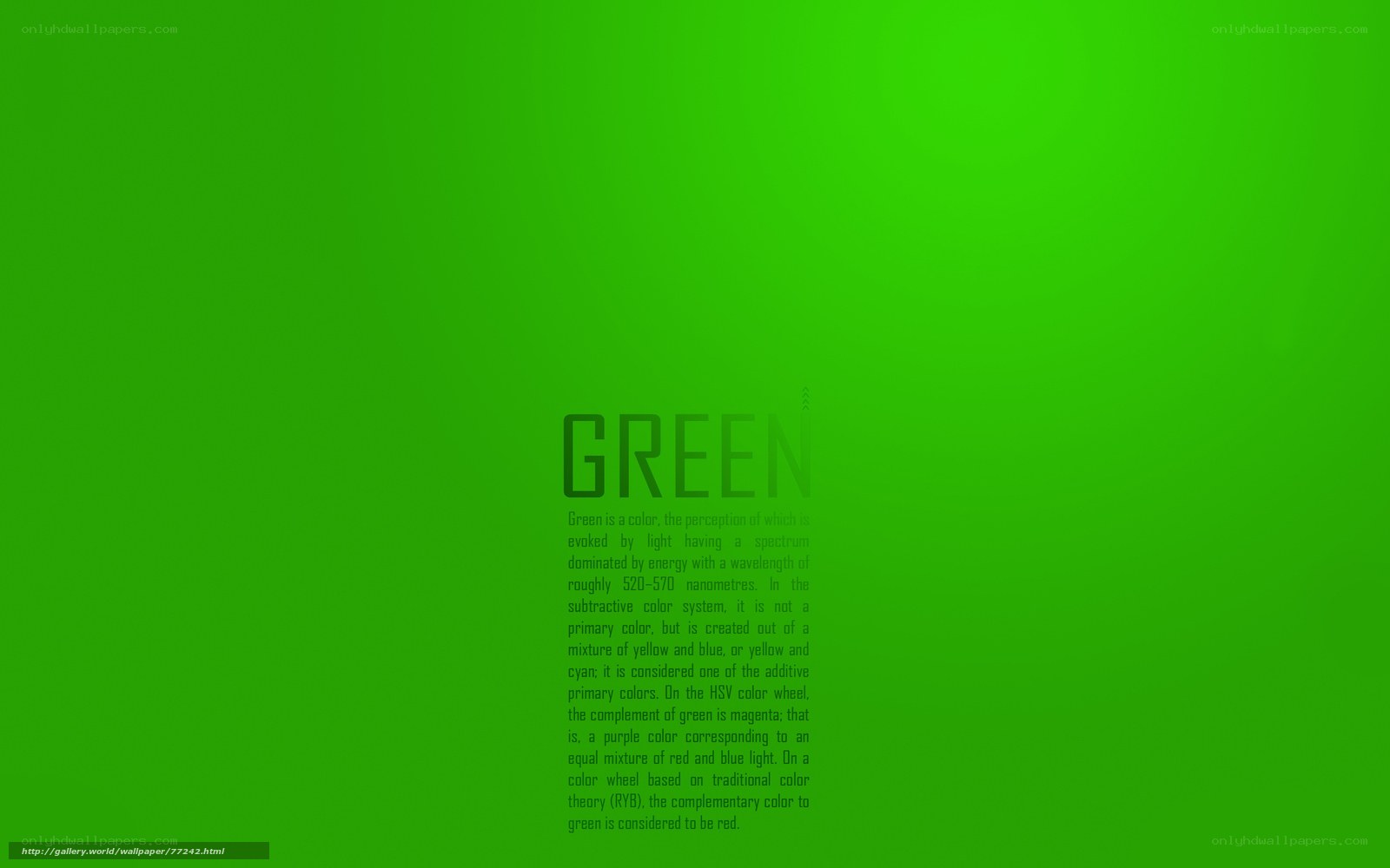 Green color information