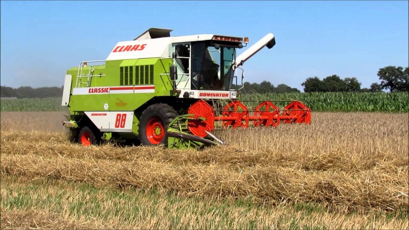 Green Combine Harvester — Serene, Afternoon