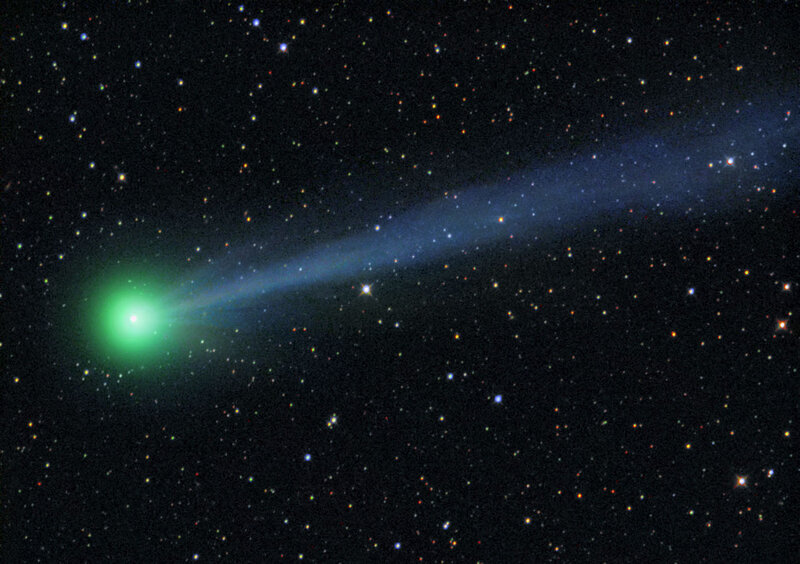 Green Comet with Tail