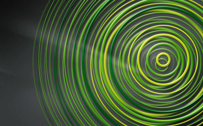 Green Concentric Circles — Dynamic