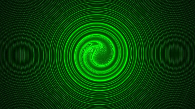 Green Concentric Circles — Hypnotic