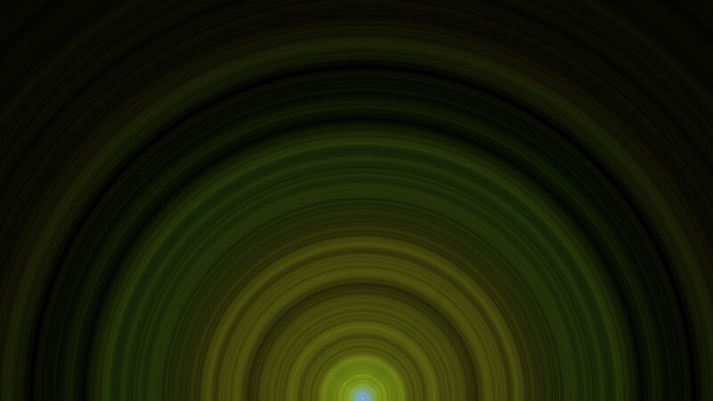 green concentric circles tunnel
