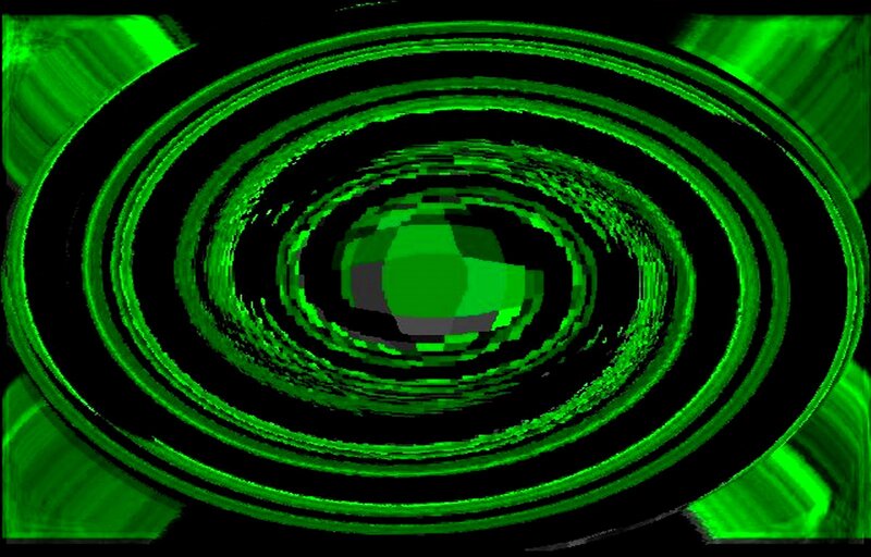 Green Concentric Rings